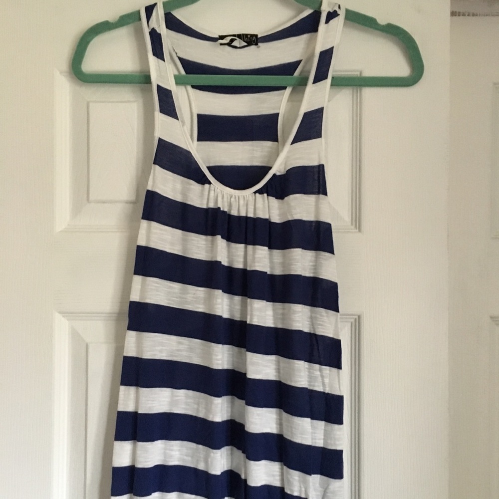 Stripped Navy Tank Top